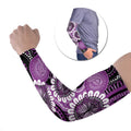 Australia Indigenous Butterflies Personalised Arm Sleeves Lupus Awareness Purple Ribbon Aboriginal Art