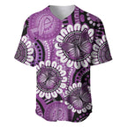 Australia Indigenous Butterflies Personalised Baseball Jersey Lupus Awareness Purple Ribbon Aboriginal Art