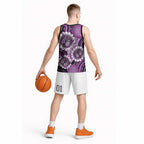 Australia Indigenous Butterflies Personalised Basketball Jersey Lupus Awareness Purple Ribbon Aboriginal Art