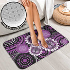 Australia Indigenous Butterflies Personalised Bathroom Set Lupus Awareness Purple Ribbon Aboriginal Art