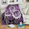 Australia Indigenous Butterflies Personalised Blanket Lupus Awareness Purple Ribbon Aboriginal Art