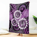 Australia Indigenous Butterflies Personalised Blanket Lupus Awareness Purple Ribbon Aboriginal Art