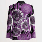 Australia Indigenous Butterflies Personalised Blazer Lupus Awareness Purple Ribbon Aboriginal Art