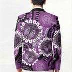 Australia Indigenous Butterflies Personalised Blazer Lupus Awareness Purple Ribbon Aboriginal Art