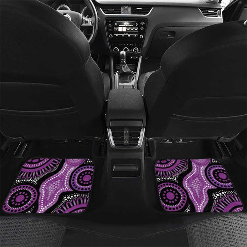 Australia Indigenous Butterflies Personalised Car Mats Lupus Awareness Purple Ribbon Aboriginal Art
