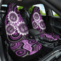 Australia Indigenous Butterflies Personalised Car Seat Cover Lupus Awareness Purple Ribbon Aboriginal Art