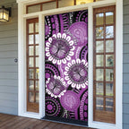Australia Indigenous Butterflies Personalised Door Cover Lupus Awareness Purple Ribbon Aboriginal Art