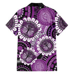Australia Indigenous Butterflies Personalised Family Matching Summer Maxi Dress and Hawaiian Shirt Lupus Awareness Purple Ribbon Aboriginal Art