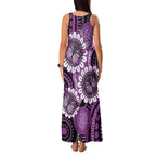Australia Indigenous Butterflies Personalised Family Matching Tank Maxi Dress and Hawaiian Shirt Lupus Awareness Purple Ribbon Aboriginal Art