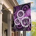 Australia Indigenous Butterflies Personalised Garden Flag Lupus Awareness Purple Ribbon Aboriginal Art