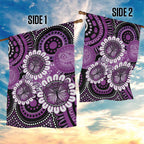 Australia Indigenous Butterflies Personalised Garden Flag Lupus Awareness Purple Ribbon Aboriginal Art