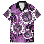 Australia Indigenous Butterflies Personalised Hawaiian Shirt Lupus Awareness Purple Ribbon Aboriginal Art