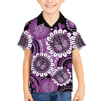 Australia Indigenous Butterflies Personalised Hawaiian Shirt Lupus Awareness Purple Ribbon Aboriginal Art
