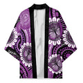 Australia Indigenous Butterflies Personalised Kimono Lupus Awareness Purple Ribbon Aboriginal Art