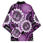 Australia Indigenous Butterflies Personalised Kimono Lupus Awareness Purple Ribbon Aboriginal Art
