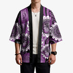 Australia Indigenous Butterflies Personalised Kimono Lupus Awareness Purple Ribbon Aboriginal Art