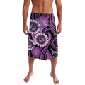 Australia Indigenous Butterflies Personalised Lavalava Lupus Awareness Purple Ribbon Aboriginal Art