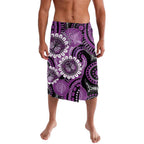 Australia Indigenous Butterflies Personalised Lavalava Lupus Awareness Purple Ribbon Aboriginal Art