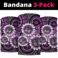Australia Indigenous Butterflies Personalised Neck Gaiter Lupus Awareness Purple Ribbon Aboriginal Art