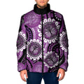 Australia Indigenous Butterflies Personalised Padded Jacket Lupus Awareness Purple Ribbon Aboriginal Art
