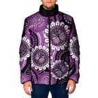 Australia Indigenous Butterflies Personalised Padded Jacket Lupus Awareness Purple Ribbon Aboriginal Art