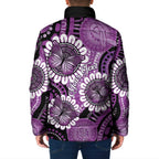 Australia Indigenous Butterflies Personalised Padded Jacket Lupus Awareness Purple Ribbon Aboriginal Art