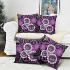 Australia Indigenous Butterflies Personalised Pillow Cover Lupus Awareness Purple Ribbon Aboriginal Art