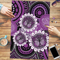 Australia Indigenous Butterflies Personalised Puzzle Lupus Awareness Purple Ribbon Aboriginal Art