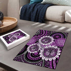 Australia Indigenous Butterflies Personalised Puzzle Lupus Awareness Purple Ribbon Aboriginal Art