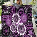 Australia Indigenous Butterflies Personalised Quilt Lupus Awareness Purple Ribbon Aboriginal Art