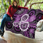 Australia Indigenous Butterflies Personalised Quilt Lupus Awareness Purple Ribbon Aboriginal Art