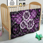Australia Indigenous Butterflies Personalised Quilt Lupus Awareness Purple Ribbon Aboriginal Art