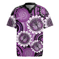 Australia Indigenous Butterflies Personalised Rugby Jersey Lupus Awareness Purple Ribbon Aboriginal Art