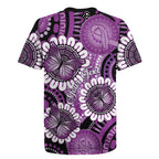 Australia Indigenous Butterflies Personalised Rugby Jersey Lupus Awareness Purple Ribbon Aboriginal Art