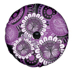 Australia Indigenous Butterflies Personalised Spare Tire Cover Lupus Awareness Purple Ribbon Aboriginal Art