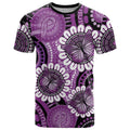 Australia Indigenous Butterflies Personalised T Shirt Lupus Awareness Purple Ribbon Aboriginal Art