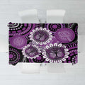 Australia Indigenous Butterflies Personalised Tablecloth Lupus Awareness Purple Ribbon Aboriginal Art
