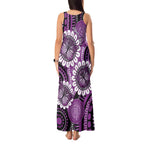 Australia Indigenous Butterflies Personalised Tank Maxi Dress Lupus Awareness Purple Ribbon Aboriginal Art