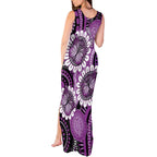 Australia Indigenous Butterflies Personalised Tank Maxi Dress Lupus Awareness Purple Ribbon Aboriginal Art