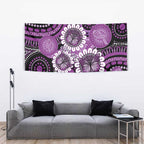 Australia Indigenous Butterflies Personalised Tapestry Lupus Awareness Purple Ribbon Aboriginal Art