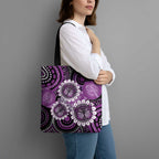 Australia Indigenous Butterflies Personalised Tote Bag Lupus Awareness Purple Ribbon Aboriginal Art