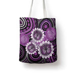 Australia Indigenous Butterflies Personalised Tote Bag Lupus Awareness Purple Ribbon Aboriginal Art