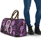Australia Indigenous Butterflies Personalised Travel Bag Lupus Awareness Purple Ribbon Aboriginal Art
