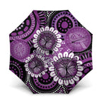 Australia Indigenous Butterflies Personalised Umbrella Lupus Awareness Purple Ribbon Aboriginal Art