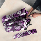 Australia Indigenous Butterflies Personalised Umbrella Lupus Awareness Purple Ribbon Aboriginal Art
