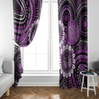 Australia Indigenous Butterflies Personalised Window Curtain Lupus Awareness Purple Ribbon Aboriginal Art