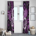 Australia Indigenous Butterflies Personalised Window Curtain Lupus Awareness Purple Ribbon Aboriginal Art