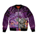 Vivid Sydney Australia Bomber Jacket Humanity Aussie Koala Fanciful Light