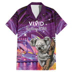 Vivid Sydney Australia Family Matching Mermaid Dress and Hawaiian Shirt Humanity Aussie Koala Fanciful Light
