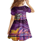 Vivid Sydney Australia Family Matching Summer Maxi Dress and Hawaiian Shirt Humanity Aussie Koala Fanciful Light